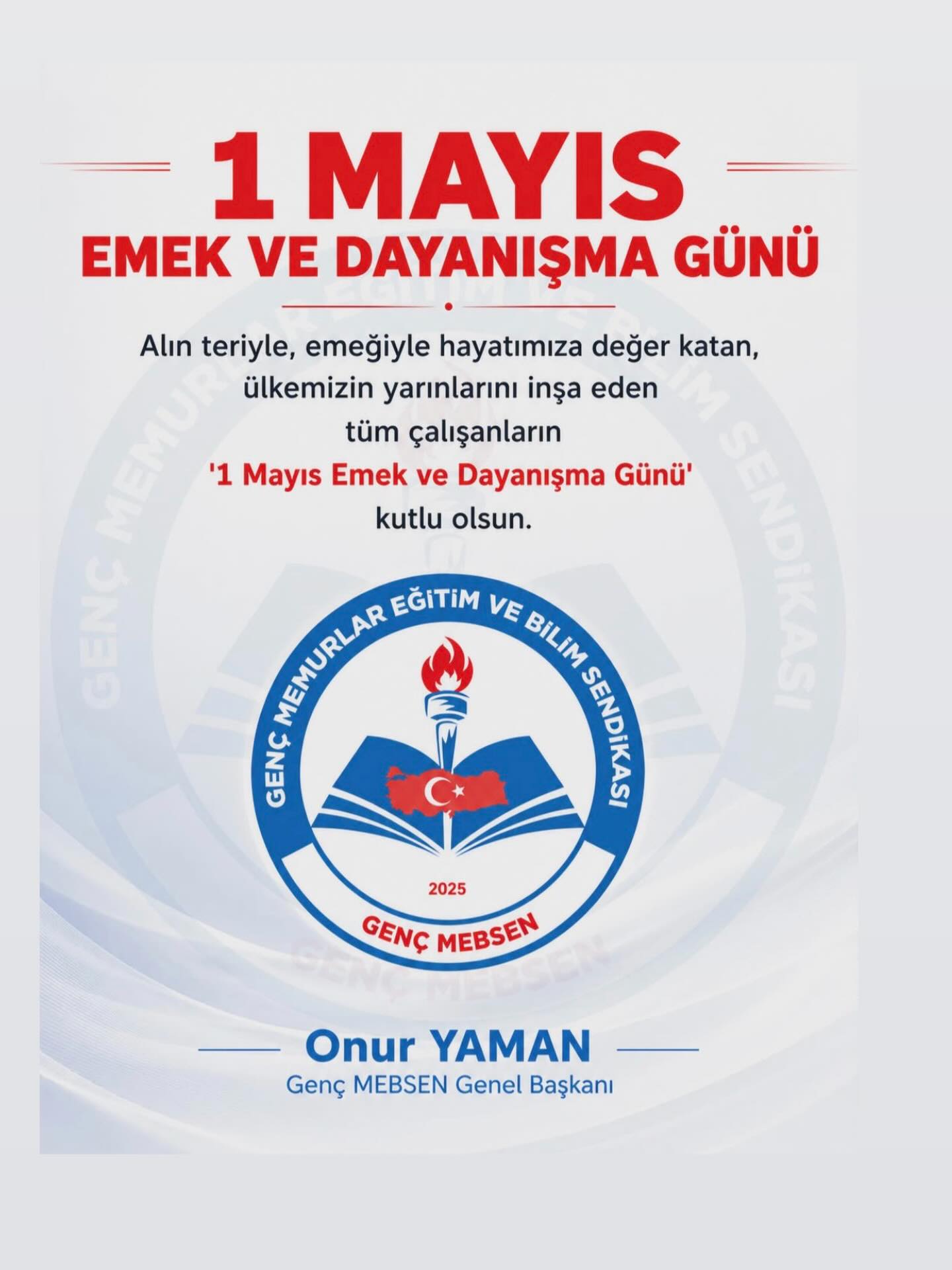 1 Mayıs Emek ve Dayanışma Günü Kutlu Olsun